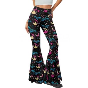 Pantalones acampanados de alta moda para mujer, Premium nueva ropa deportiva de gimnasio, pantalones de mujer de alta calidad al por mayor de Hip Hop, lavables a máquina - Product Image 2