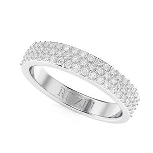 แหวนหมั้นเพชรทรงลูกแพร์ 2.00 กะรัต เพาะเลี้ยงในห้องปฏิบัติการ ตัวเรือนเงินแท้ สำหรับผู้หญิง สไตล์น่ารัก รุ่น RITZIN RIH602 - Product Image 1