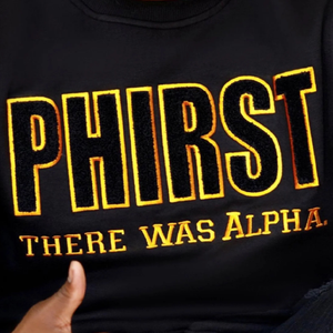 PHIRST Alpha Chenille Sweatshirt There Was Alpha Vêtements grecs brodés Vêtements de fraternité personnalisés Pull en gros - Product Image 5