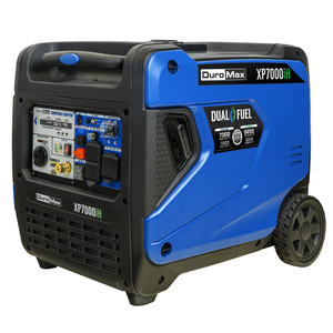 Générateur onduleur portable bi-carburant DuroMax XP7000iH 7 000 Watts - Usage industriel 120V Construction en acier Silencieux Faible THD - Product Image 1