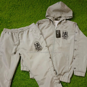 Chándal cortavientos para exteriores con cremallera de tela de alta calidad para hombre, chándal de nailon personalizado al por mayor, 2024 - Product Image 1