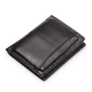 Genuine Leather <b>Men's</b> <b>Wallet</b> Stylish <b>Slim</b> Short Design Durable Large Capacity Premium Folding - Product Image 6