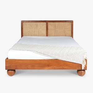 Modern Solid Wood Extendable Adjustable <b>Bed</b> with Elegant Minimal Design Strong Build Smooth Finish Timeless - Product Image 2