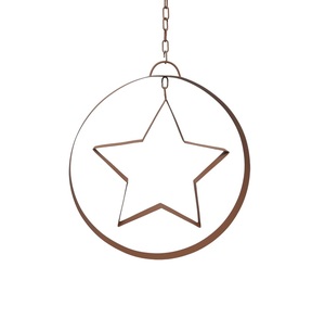 Artículo colgante decorativo de hierro de alta calidad acabado en plata para Navidad decorativo hecho a mano al por mayor a granel - Product Image 2