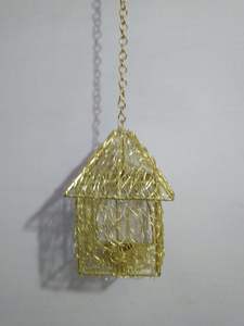 Farol de Metal con Alambre de Hierro, Farol Decorativo de Metal Curvado a Mano, Decoración para Fiestas de Cumpleaños y Navidad, Portavelas - Product Image 2