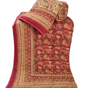 Edredón de tamaño Queen Reversible de algodón 100% hecho a mano, cómodo, ligero, estilo tradicional para uso doméstico en Hotel, edredón de uso en invierno - Product Image 1