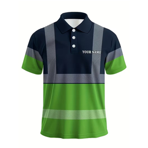 Polos de sécurité haute visibilité personnalisés, t-shirts réfléchissants, polos réfléchissants - Product Image 3