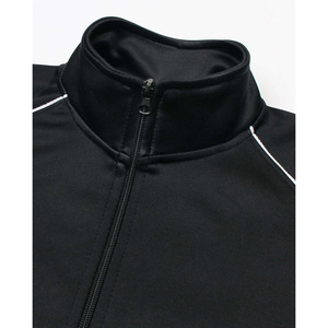 Black Track Suit Set <b>Zip</b> <b>Up</b> <b>Jacket</b> Elastic Waist Pants Side Pocket Sports Outfit for Running Yoga - Product Image 4