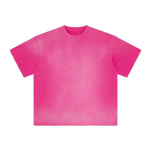 T-shirt pour homme en gros, fabricant, vintage, uni, couleur unie, lourd, avec logo personnalisé, délavé à l'acide, surdimensionné, collection été - Product Image 5