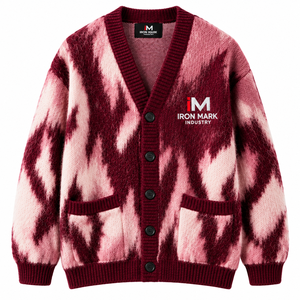 Suéter Tie Dye para Mujer de Iron Mark Industry, Cuello Redondo, Manga Larga, Tejido de Punto, Informal, para Invierno, con Bolsillos, 100% Acrílico, Antipilling - Product Image 1
