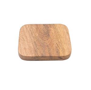 AK Dessous de verre carré en bois de haute qualité en laiton de couleur bois naturel Lot de 4 pour vaisselle/ustensiles de cuisine - Product Image 2