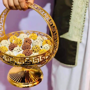 Plateau Ramadan en laiton de qualité supérieure pour hôtels, restaurants, maisons et mosquées pour servir des rafraîchissements pendant les nuits Iftar et Suhoor - Product Image 1