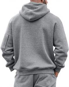 เสื้อฮู้ดลำลองสำหรับผู้ชายผ้าฝ้ายสี100% เป็นมิตรกับสิ่งแวดล้อมระบายอากาศได้มีกระเป๋าทรงพอดีตัวปกติสำหรับฤดูหนาว - Product Image 4