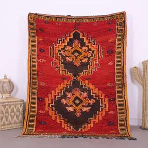 Auténticas Alfombras Marroquíes Hechas a Mano de Lana, Diseños Berber Tradicionales, Estilos Vintage Modernos para Decoración del Hogar - Product Image 1