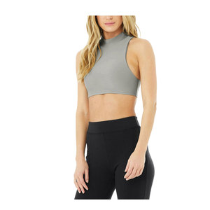 Comprar entrenamiento al por mayor logotipo personalizado conjunto de fitness ropa activa mujeres gimnasio ropa chándal manga corta 2 piezas Yoga conjunto 2026 - Product Image 1
