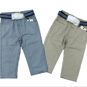 Pantalon pour garçon personnalisé de haute qualité 1-8 ans Short évasé en détresse Marque privée Poids lourd Respirant Foncé Service OEM disponible - Product Image 2