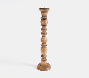 Bougeoir personnalisé en bois de manguier sculpté tourné bas quantité minimale de commande fabricant fait main vente directe d'usine - Product Image 6