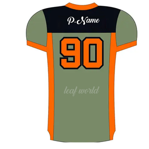 2023 maillots de Football américains personnalisés en sergé meilleure offre de gros d'usine XL grande taille sport respirant imprimé pour les garçons - Product Image 3