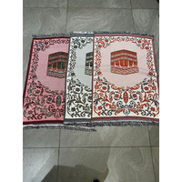 Tapis de prière musulman de haute qualité, couleur unie, réversible, à poils plats, en polyester, fabriqué en Inde, lavable, 70x110cm, marque MORE