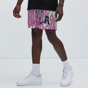 OEM fermetures éclair personnalisées Gym grande taille au-dessus du genou tissu en maille shorts pour hommes sublimation hommes shorts en maille vêtements de sport anti-rides - Product Image 3