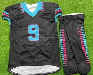 Wholesale <b>Unique</b> Quality Customized American Football Uniform Sublimation Breathable Anti-Bacterial Quick Dry Top New Style - Product Image 5
