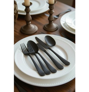 Ensemble de couverts en acier inoxydable finition argentée élégant, durable et poli à la perfection pour les maisons modernes et les repas de luxe - Product Image 3