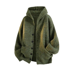 <b>Men's</b> Vintage Oversized Ultimate Comfort Anti-Wrinkle Breathable Slim Fit <b>Long</b> Sleeve Solid Autumn <b>Cardigan</b> Acrylic - Product Image 5