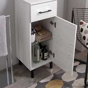 Mueble de Baño Ravenna de 31.5cm con Base de Roble Blanco, 1 Puerta y 1 Cajón - Product Image 3
