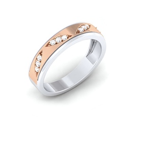 Bague en diamant pour femme certifiée IGI Bague de mariée de haute qualité en or massif 14K/18K faite à la main d'Inde - Product Image 3