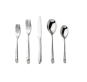 Ensemble de couverts en argent de la meilleure qualité, manche rond uni, couverts plats, cuillères et fourchettes, couteau, ensemble de couverts avec polissage miroir - Product Image 1