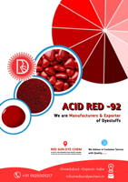 Acide rouge 92 Phloxine B, colorant rouge soleil, fabricants et exportateurs de colorants chimiques, fournisseur de colorants en Inde