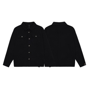 Blouson Bomber à Capuche pour Homme en Coton 100% avec Logo Avant Noir - Product Image 3