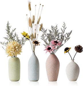 Vase à fleurs en céramique design personnalisé Main tenant plantes Conteneur à fleurs Vase à bras blanc de table - Product Image 1