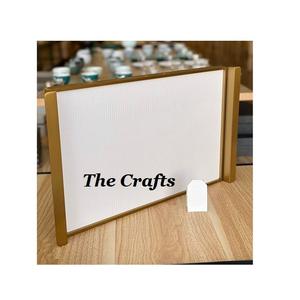 Dernier modèle de plateaux de service en fer de 3 tailles différentes de plateaux de service pour desserts au chocolat de qualité deluxe - Product Image 6