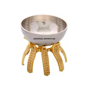 Cuenco de chocolate con acabado dorado y plateado, cuenco dulce de diseñador de forma redonda, cuenco de chocolate nuevo elegante superventas - Product Image 3