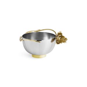 Elegante Tazón Decorativo de Metal con Diseño Curvo Suave, Perfecto para la Mesa de Centro o la Mesa de Comedor - Product Image 3