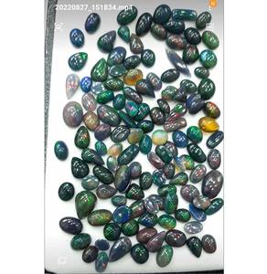 Opale bleue naturelle poire ou ovale forme Cabochon pierre précieuse naturelle en vrac pour la fabrication de bijoux de mode Top qualité 100% naturel - Product Image 1