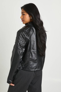 Veste de moto pour femme, mode streetwear, grande taille, tricotée, respirante, de haute qualité - Product Image 5