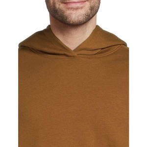 Sudadera con capucha de manga larga informal para hombre de nuevo estilo de invierno 2023 sudadera de algodón teñida Lisa-Fabricante al por mayor 100% - Product Image 3