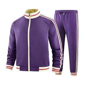 Most Popular 2024 <b>Men</b> <b>Track</b> Suits Sets Long Sleeve Full-zip Sweatsuit Active <b>Jackets</b> and Pants - Product Image 6
