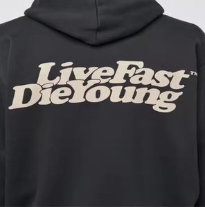 เสื้อฮู้ดพิมพ์ลายตัวอักษรแบบรูดซิปมีฮู้ดผ้าฟลีซผ้าฝ้ายเทอร์รี่ - Product Image 3