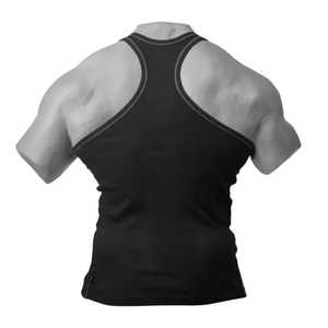 2025 nueva llegada camiseta sin mangas para hombre hecha a medida sin mangas y cuello transpirable de punto estilo informal al por mayor de Pakistán - Product Image 2