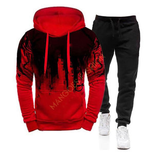 Chándal Básico de Algodón 100% para Hombre, Estilo Urbano de Invierno con Forro Polar Grueso - Product Image 3