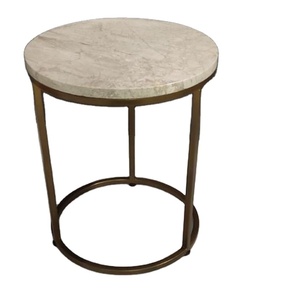 Marvelous Glass Inlay Stool Wholesale Modern Good Quality Living Room Cubical Stool with Metal <b>Stand</b> From India Best Low Price - Product Image 6