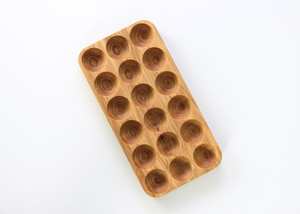 Natural finish wooden <b>egg</b> kitchen decor Wooden <b>Egg</b> Holder <b>Egg</b> Holder for home hotel and kitchenware - Product Image 3