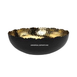 Cuenco de chocolate martillado negro y dorado Calidad Premium Hecho a mano Venta al por mayor Cuenco de chocolate nuevo de lujo - Product Image 1