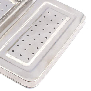 Bandeja de Acero Inoxidable para Instrumentos Médicos, 25x12x5 cm, Venta al por Mayor B2B, Esterilización Manual - Product Image 6