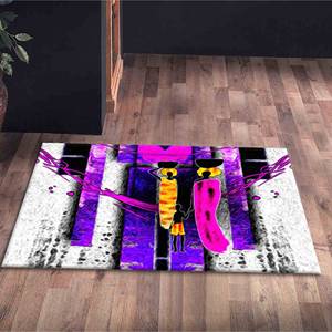 Tapis africain, Tapis femme noire, Tapis femme africaine, Tapis imprimé, Tapis en chenille - Product Image 5