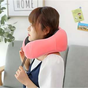 Cooling Travel Neck <b>Pillow</b> Portable and Wearable Rebound Moulded Memory Foam with Silk and Polyester Custom Logo Print - Product Image 6