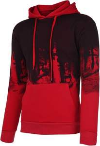 Sweats à capuche en polaire pour hommes Pull à capuche à manches longues Tops Blouse Hoodies Pullover de couleur dégradée pour hommes - Product Image 4